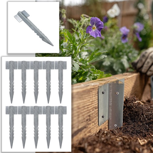 10x railway sleeper brackets - 10x,
