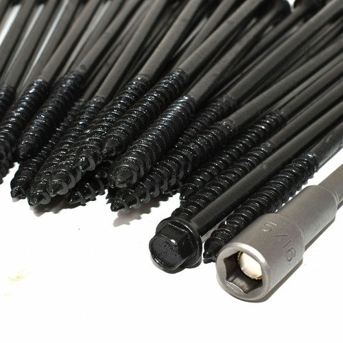 150mm black timberfix railway - 150mm,
